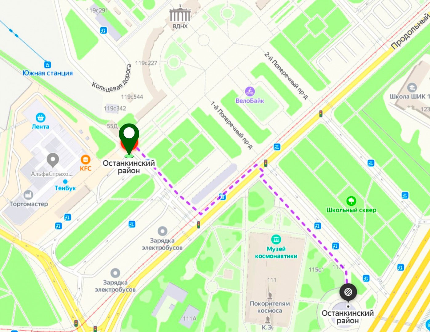 Схема парковка вднх
