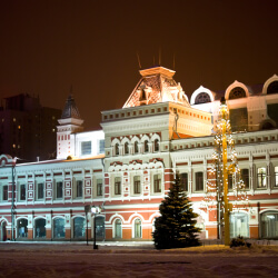 Нижний Новгород-зимнее здание панорама