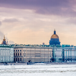 Санкт-Петербург-эрмитаж зимой