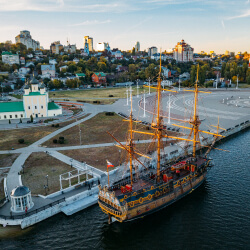 Воронеж панорама корабль